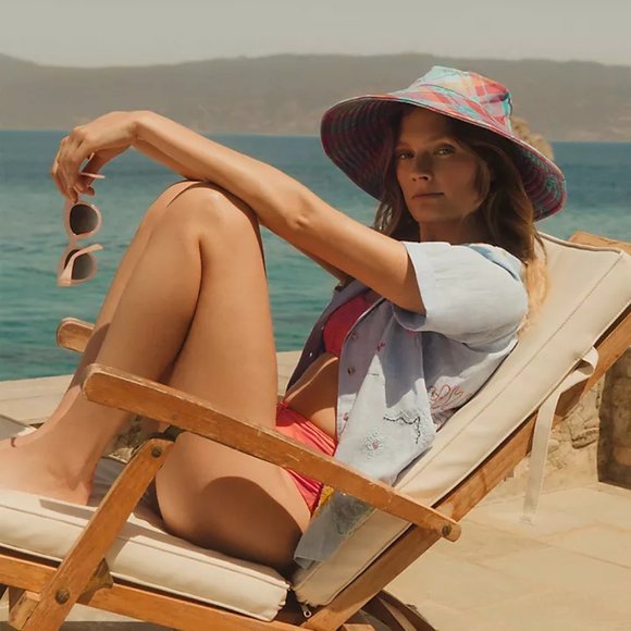 Anthropologie Maeve Paradise High-Waisted Bikini top and bikini bottom - Picture 5 of 10